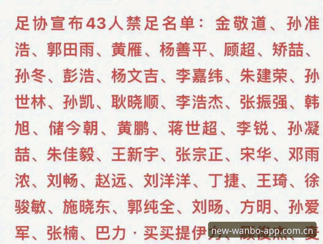 万博体育怎么注册使用指南 中国足协第三批禁足名单深度解读指南——行业整顿下的体育生态观察